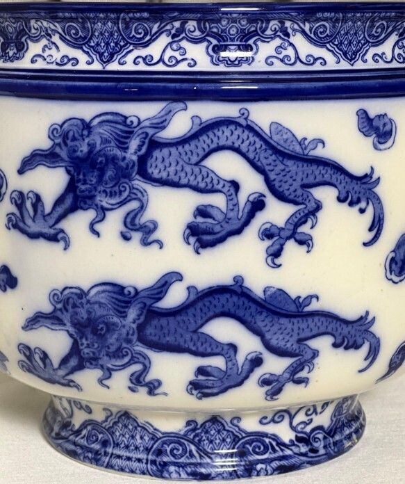 Royal Doulton 'Oyama' Pattern Very Large Pottery Jardiniere photo Home Decor