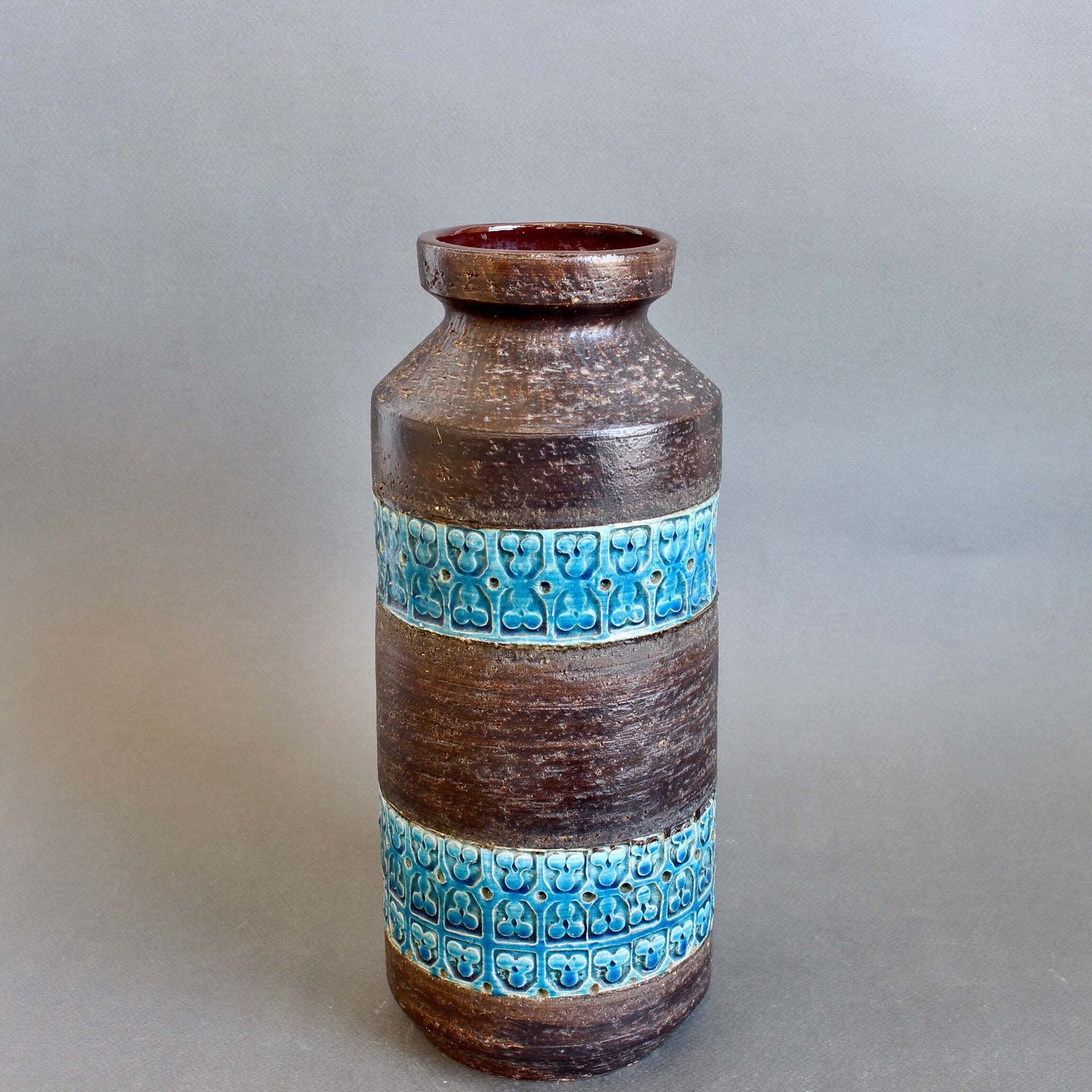 Mid Century Italian Ceramic Trifoglio Range Vase By Aldo Londi For Bitossi (1964) photo Home Decor