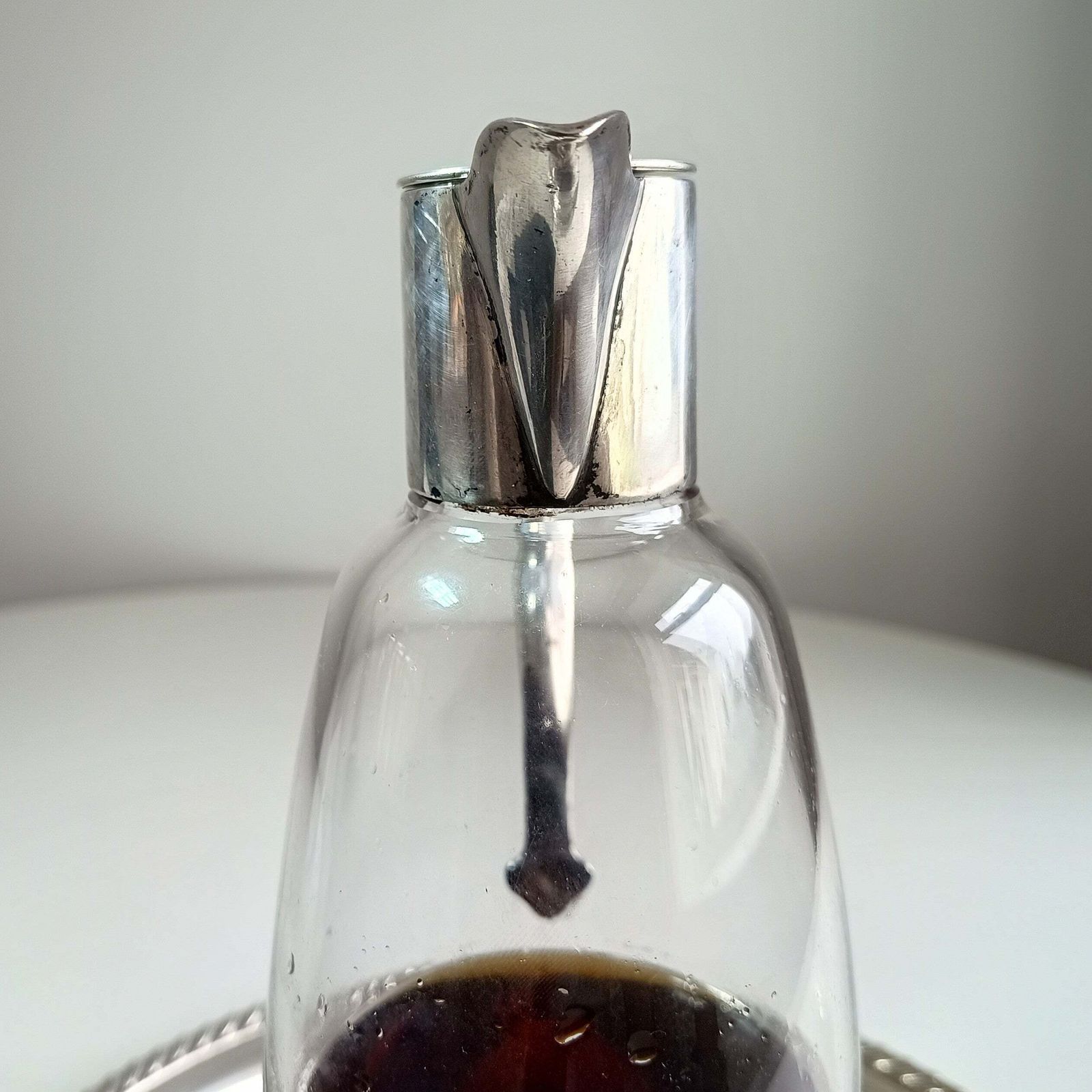 Mappin And Webb Art Nouveau Claret Jug   Princes Plate Whiplash Curve Handle Monogram Cw, Possibly Huntley And Palmer Biscuit Tin Connection photo Home Decor