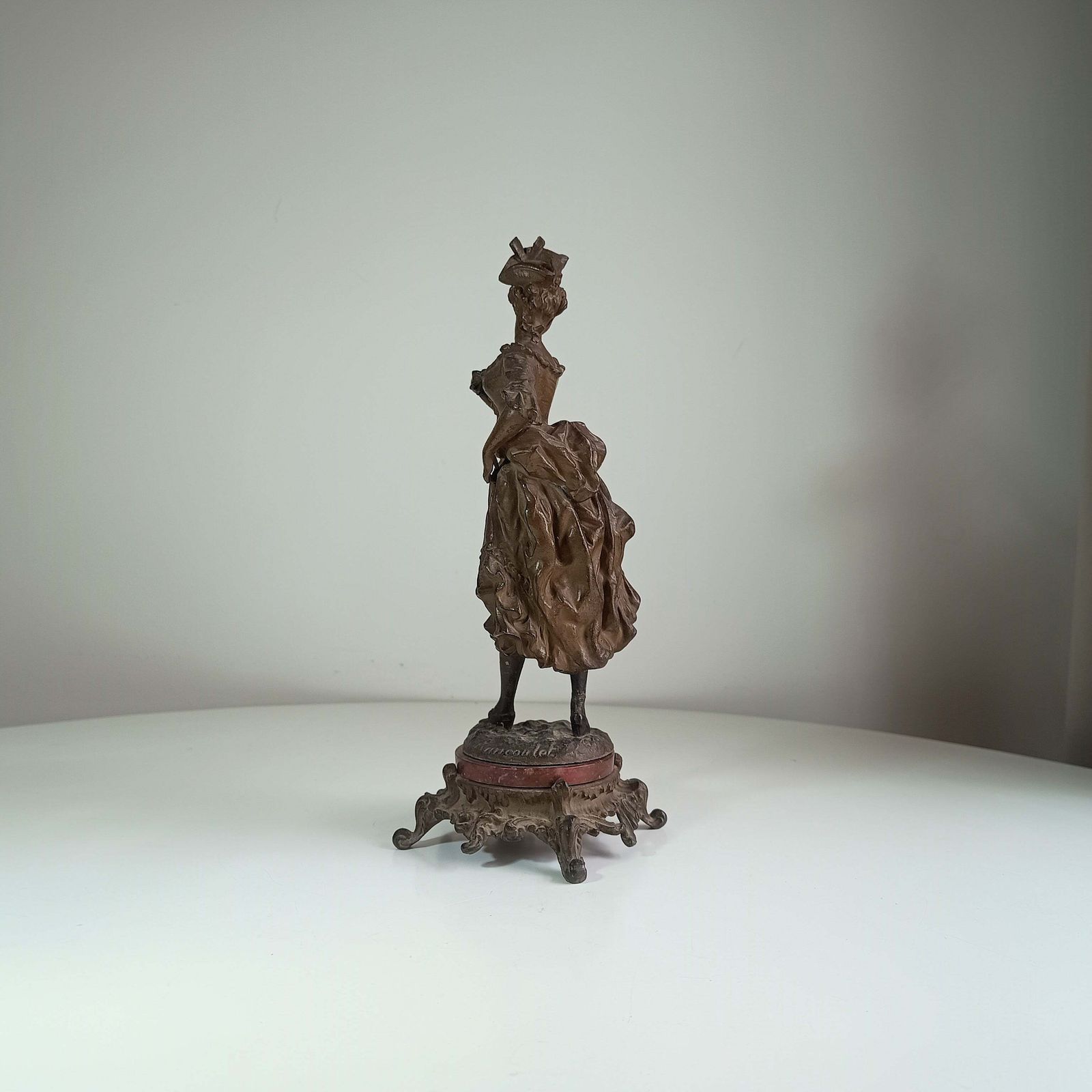 Art 19th Century Classical Bronzed Spelter Sculpture Signed Ernest Rancoulet, Napoleon III Style photo