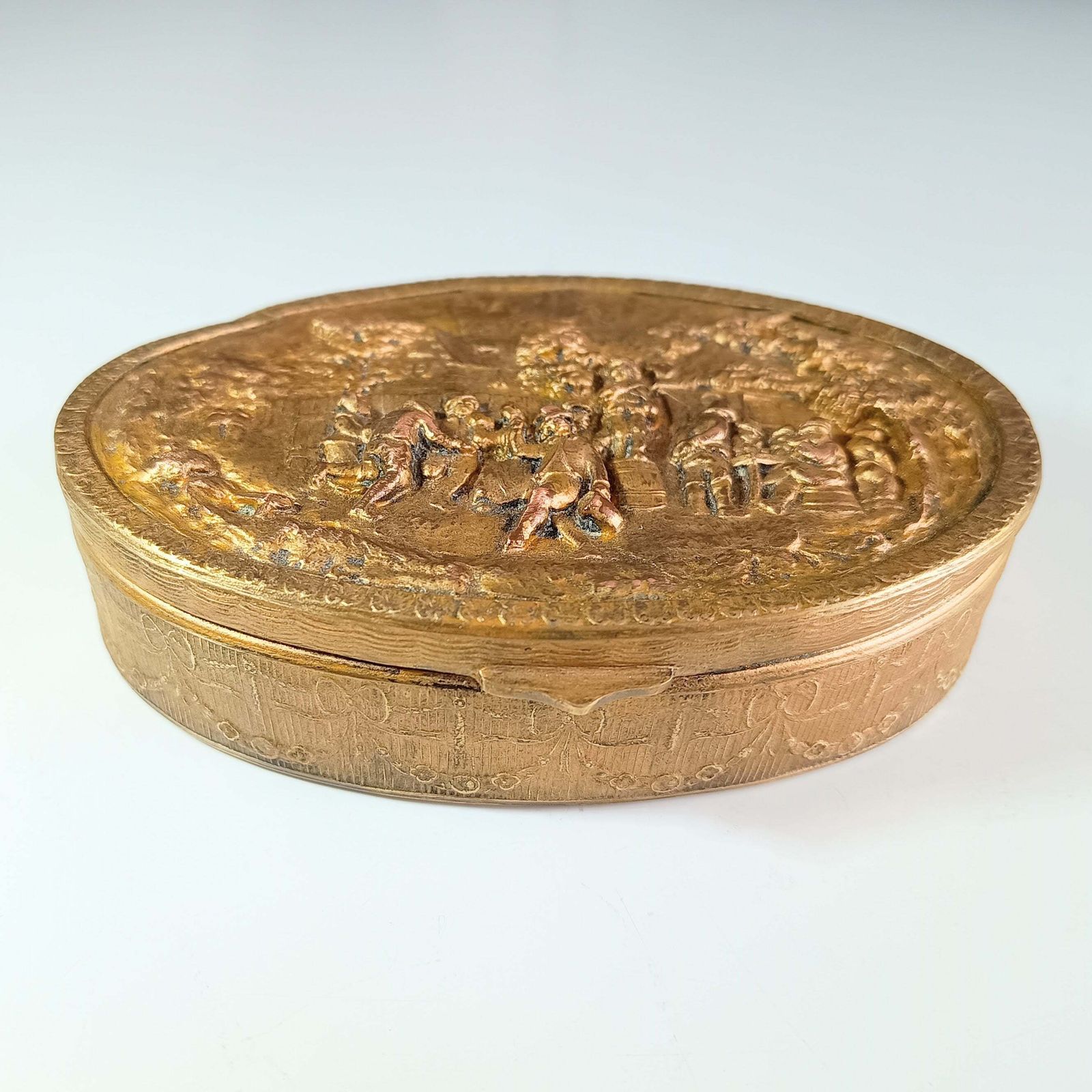 Empire Style French Ormolu Trinket Box, C. Late 19th Century photo furniture