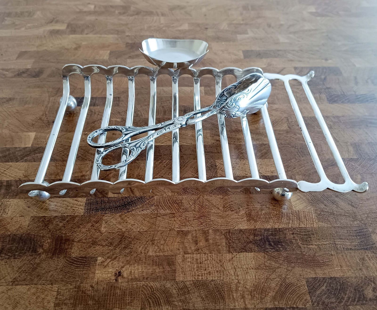 Antique English Silver Plate Asparagus Server Drainer With Provencal Sauce Or Butter Side Dish Signed Late Victorian To Edwardian Sheffield photo for sale