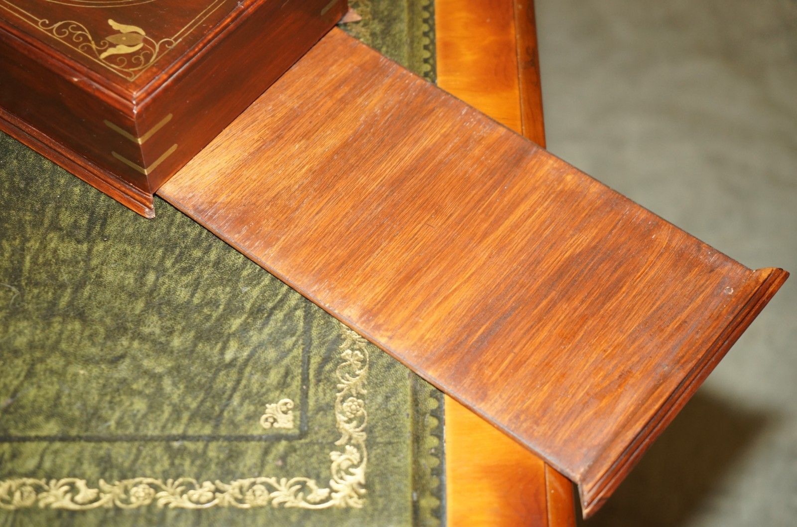 photo vinterior 1 Of 4 Vintage Anglo Indian Rosewood & Brass 1920's Tissue Box Holders