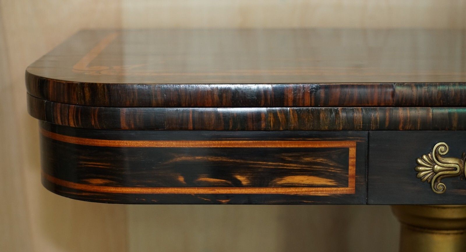 Antique Restored William IV Circa 1830 Coromandel Occasional Games Cards Table photo vinterior