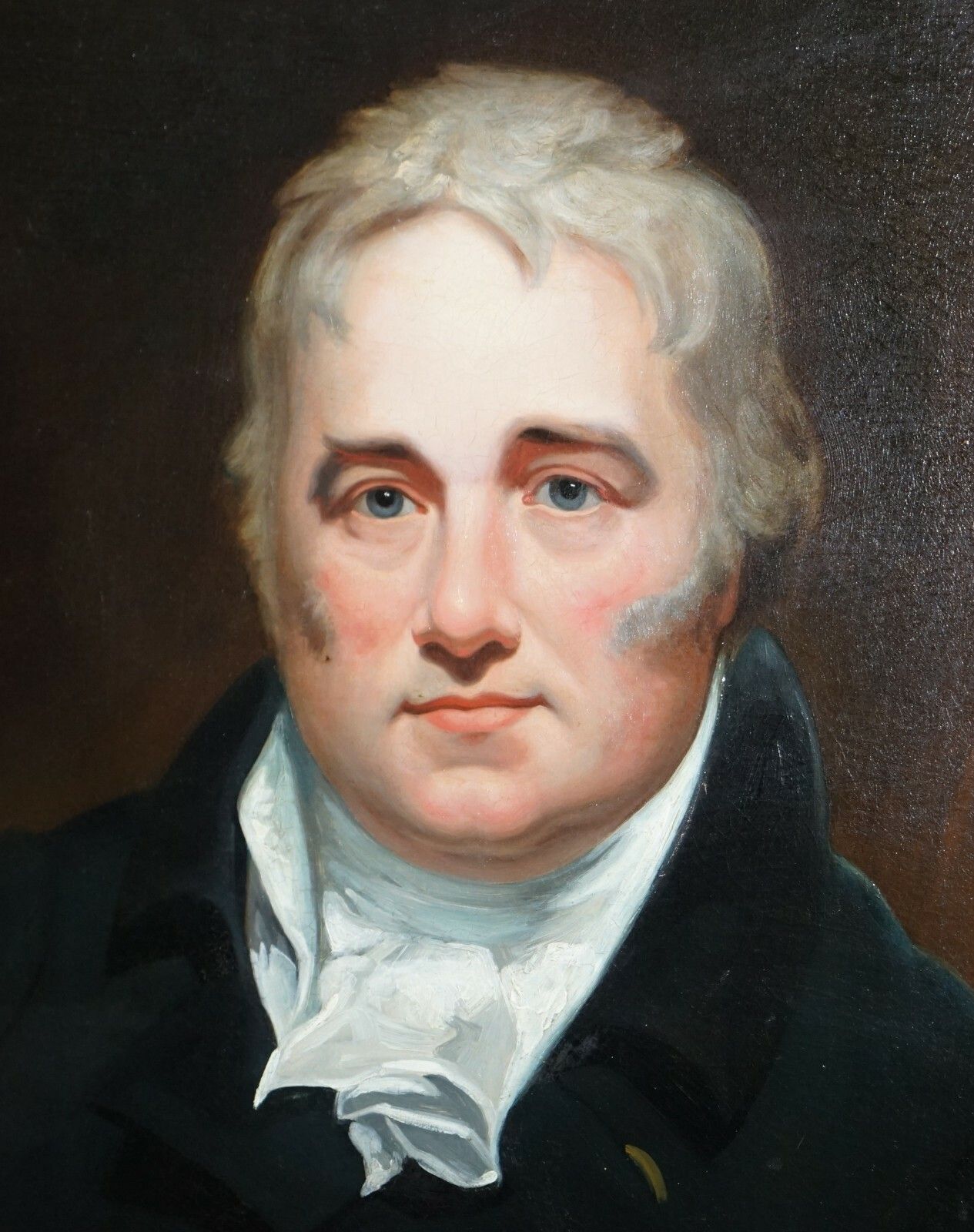 1814 Sir William Beechey Circle Oil Painting Robert 4th Earl Of Buckinghamshire photo for sale