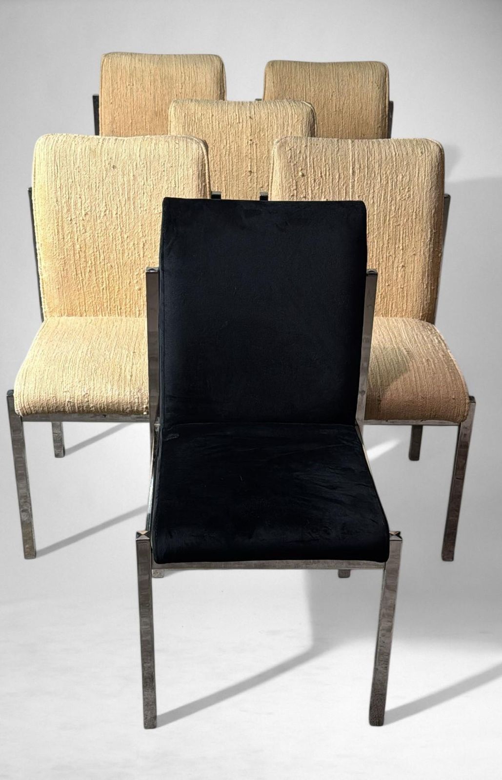 Mid Century Italian Chrome Dining Chairs Set Of 6 photo 2204.0