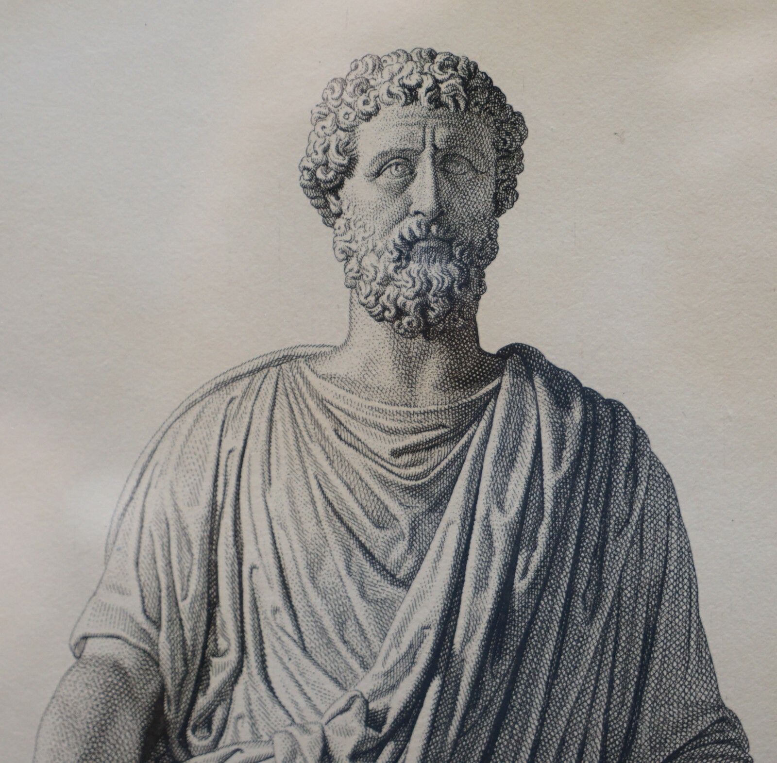 Exquisite Suite Of Four 1800 Bouillon Copper Plate Engraved Roman Statue Prints photo vintage