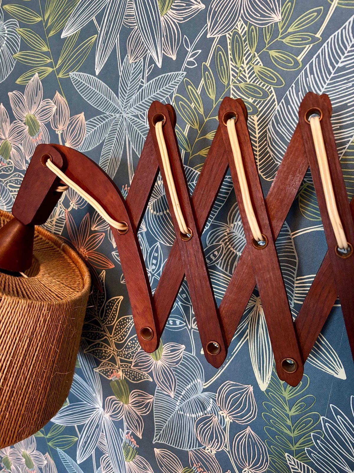 Teak Scissor Wall Lamp By Ib Fabiensen For Fog And Morup photo for sale
