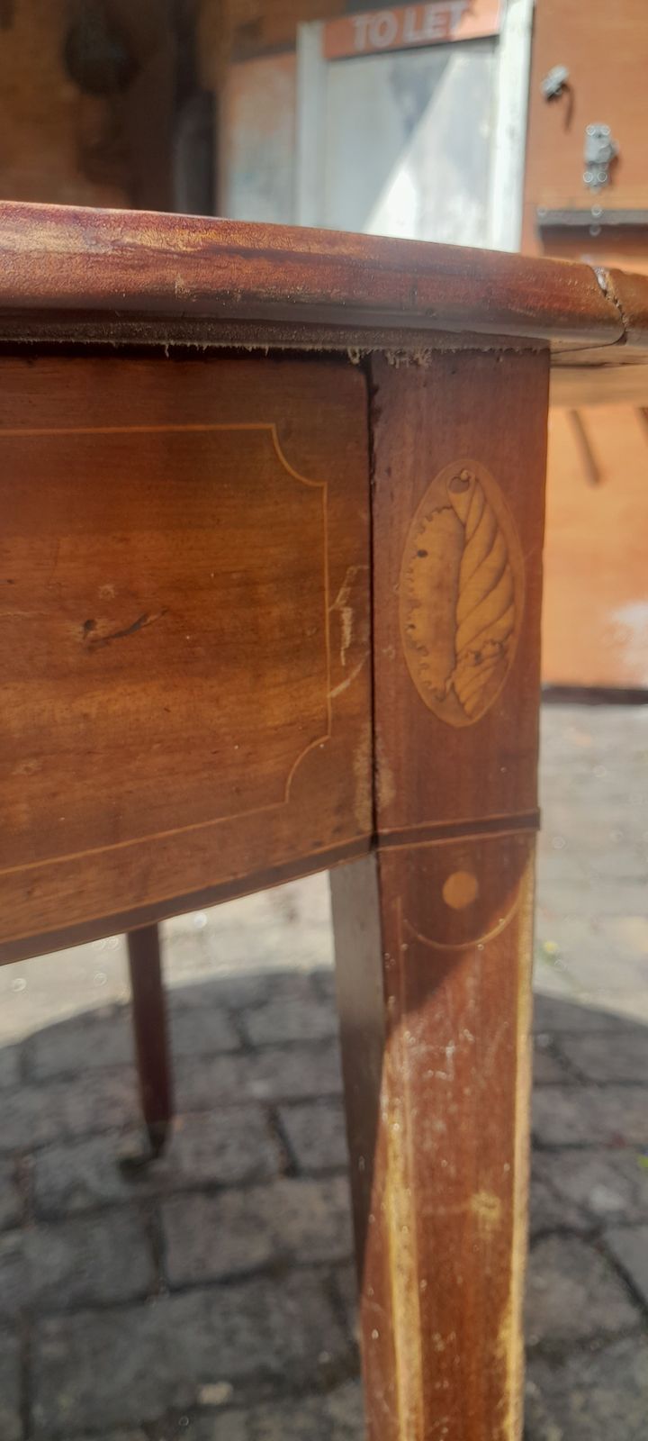 Sheraton Revival Drop Leaf Table In Need Of Restoration photo buy