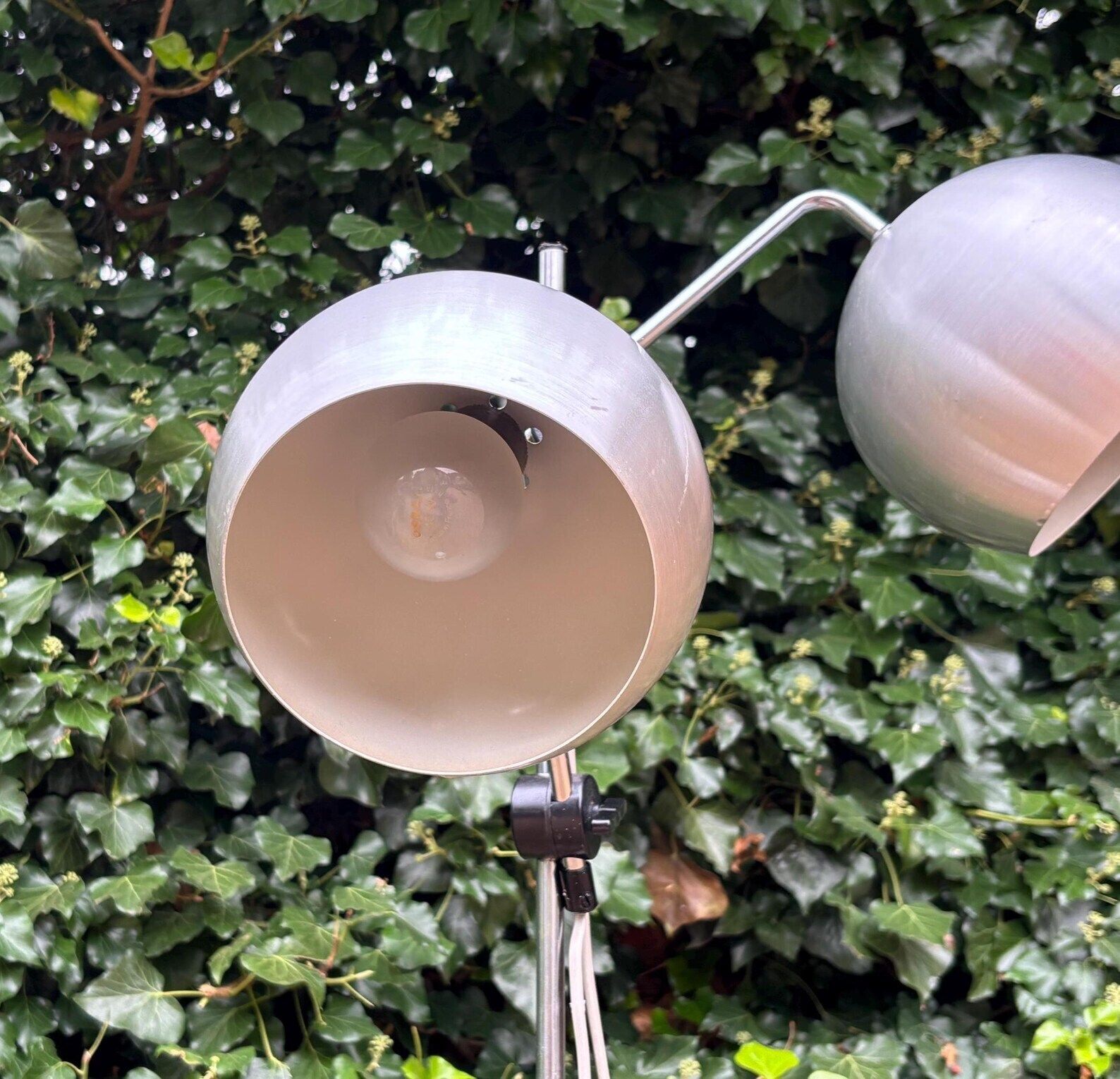 Vintage 1970’s Danish Silver Swing Arm Floor Lamp photo buy