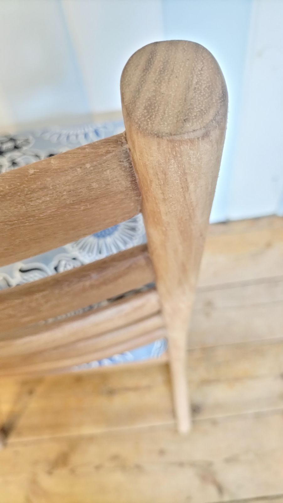 1960's Refurbished Ladder Back Chair photo for sale