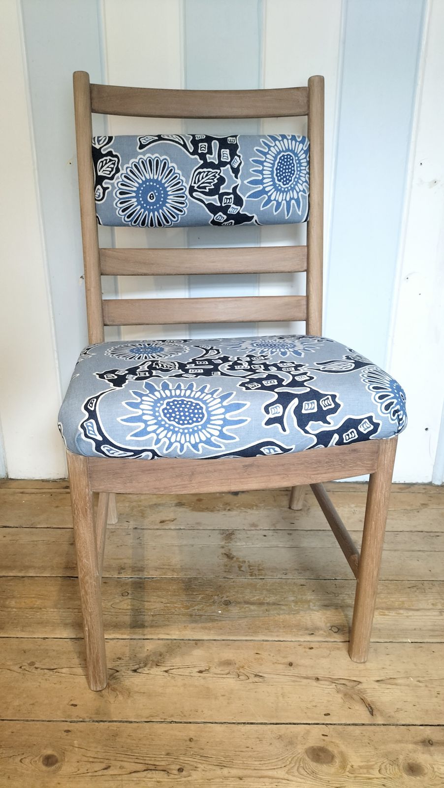 1960's Refurbished Ladder Back Chair photo vintage