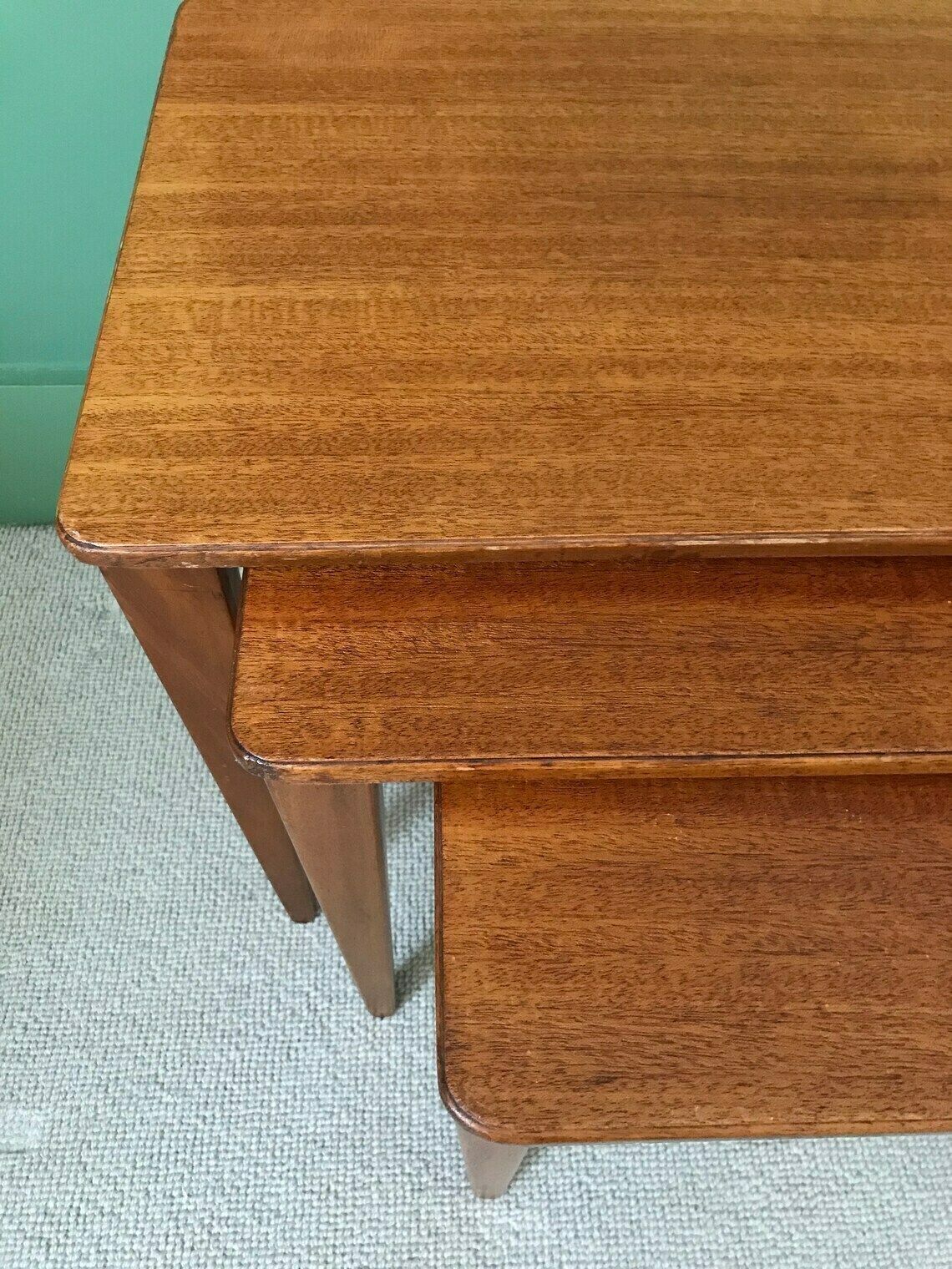 Mid Century Teak Table Nest Gordon Russell 1950 Coffee Tables Teak Furniture photo vinterior