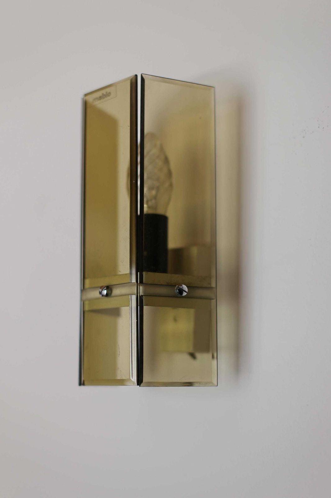 Pair Of Vintage Wall Lights By Meblo Guzzini / Yugoslav Plexiglass Sconces / Space Age Mcm Wall Lamp / Luigi Massoni / Made In Yugoslavia photo furniture