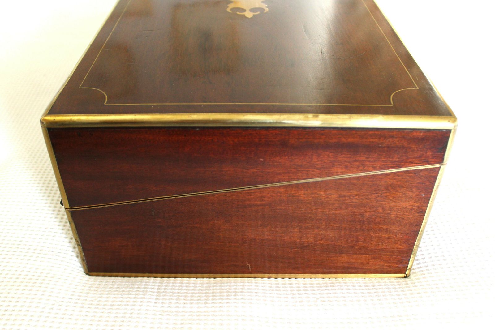 photo for sale Elegant Victorian Writing Slope In Walnut, Secret Drawers, Ink Bottles, Working Lock With Key.