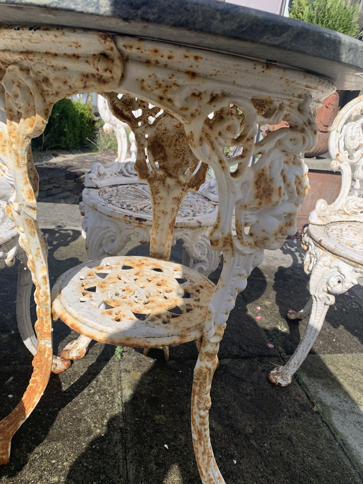 Victorian Cast Iron Patio Set photo Garden Furniture