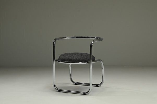 Set Of Italian Chrome Side Chairs, 1970s photo 1947.0