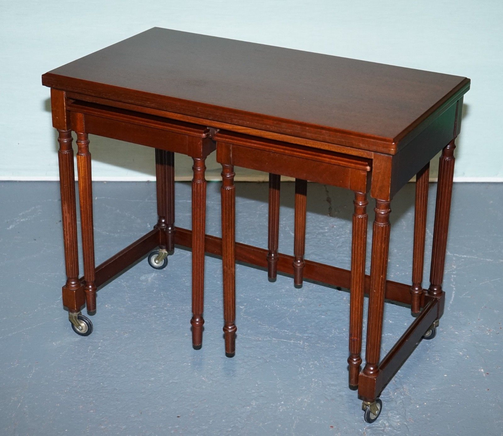 McIntosh Mid Century Nesting Extendable Table Set photo for sale