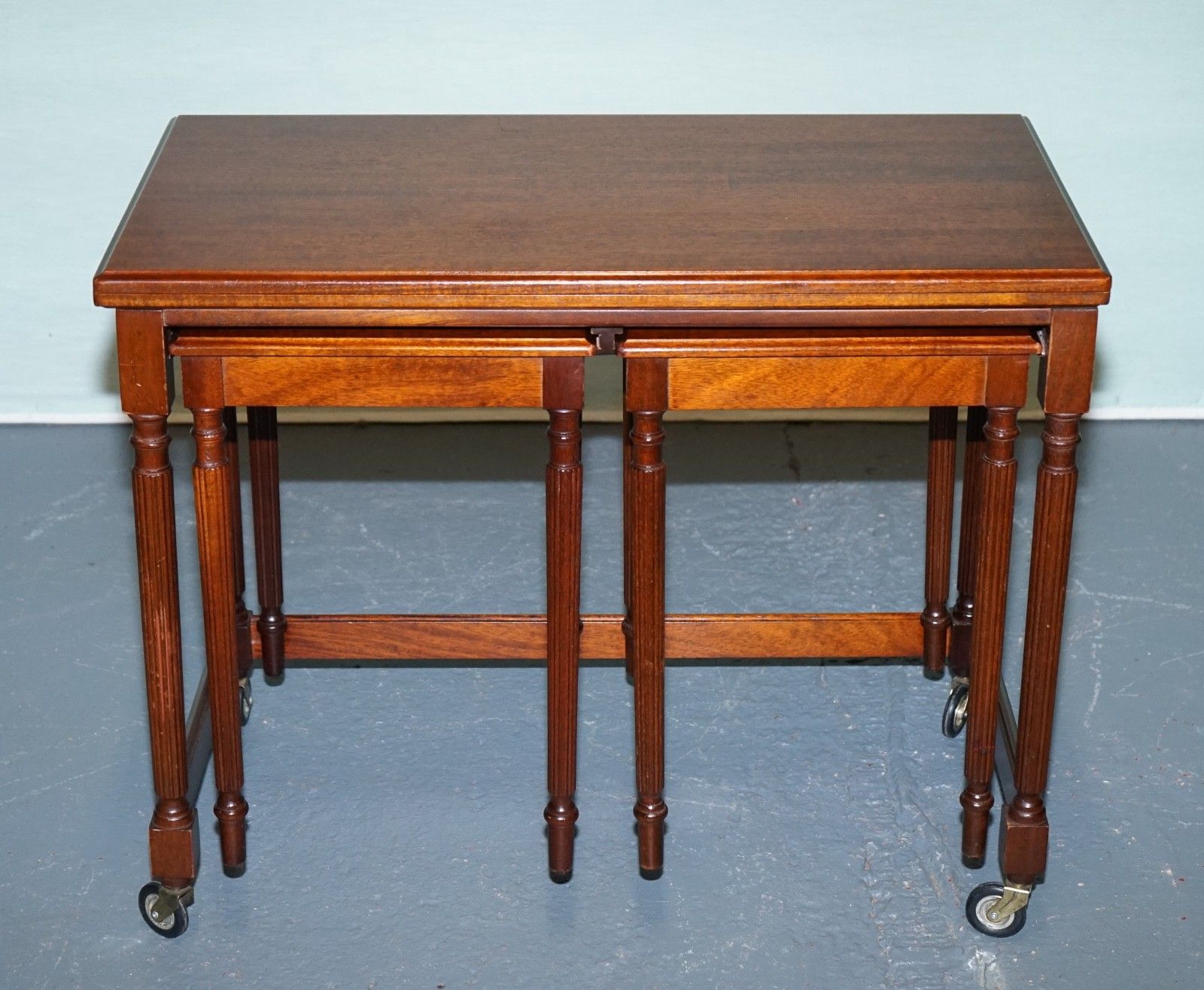 McIntosh Mid Century Nesting Extendable Table Set photo Furniture