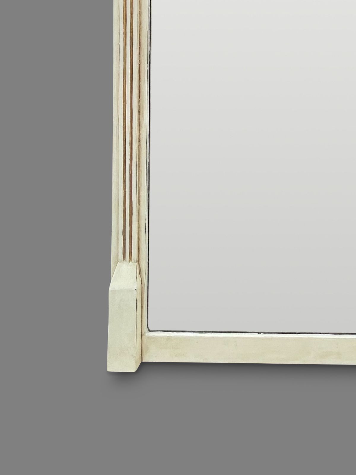 Large 19th Century English Painted And Gilt Overmantle Mirror photo Home Decor