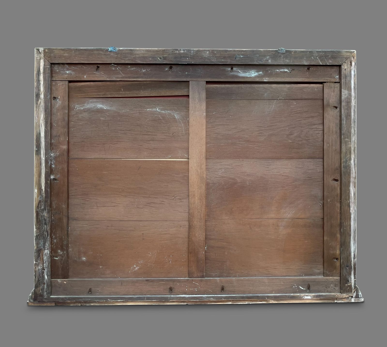 Large 19th Century English Painted And Gilt Overmantle Mirror photo vinterior