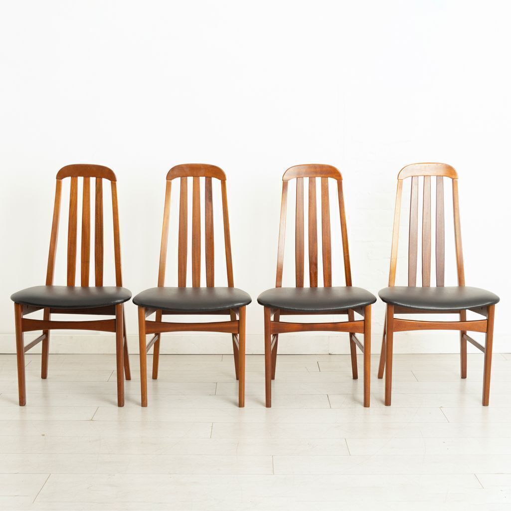 Set Of 4 Midcentury Teak Dining Chairs By Jentique