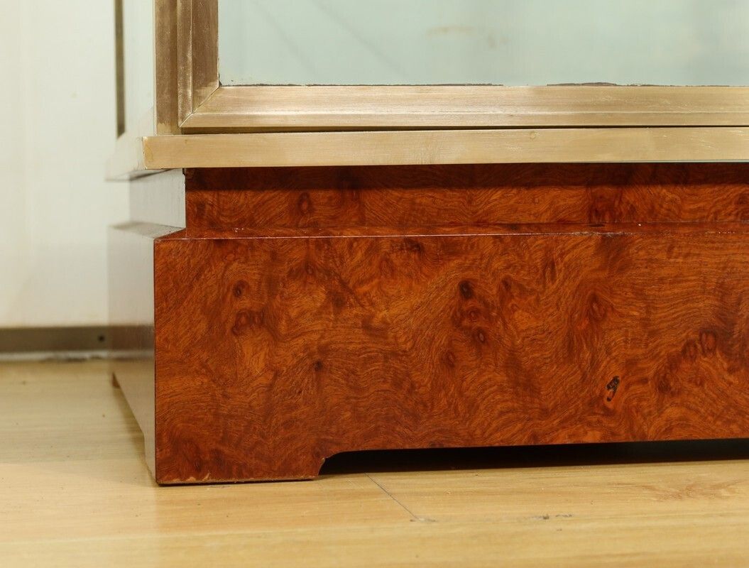 3200.0 Brass And Elm Display Case – 1950 photo
