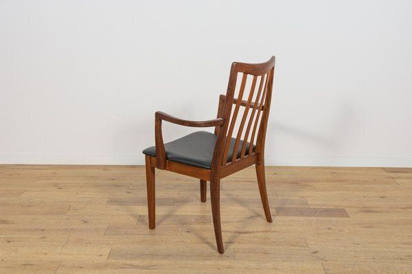 Mid Century Teak And Leather Dining Chairs By Leslie Dandy For G Plan, 1960s, Set Of 8 photo buy