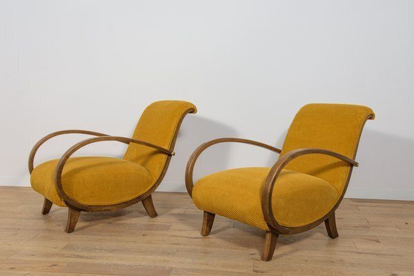 Art Deco Armchairs, Poland, 1930s, Set Of 2 photo for sale