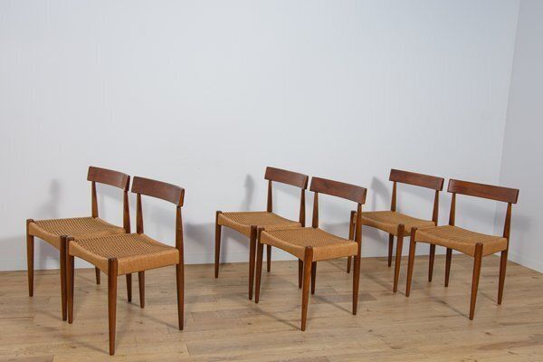 Mid Century Modern Dining Chairs By Arne Hovmand Olsen For Mogens Kold, 1960s, Set Of 6 photo vinterior