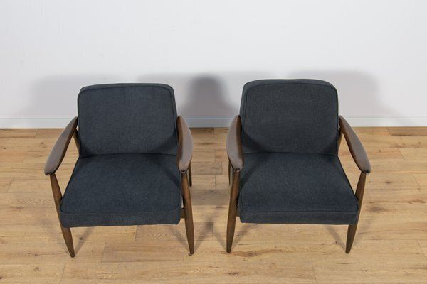 Mid Century Modern Gfm 87 Armchairs By Juliusz Kedziorek For Gościcińskie Furniture, Poland, 1960s, Set Of 2 photo buy