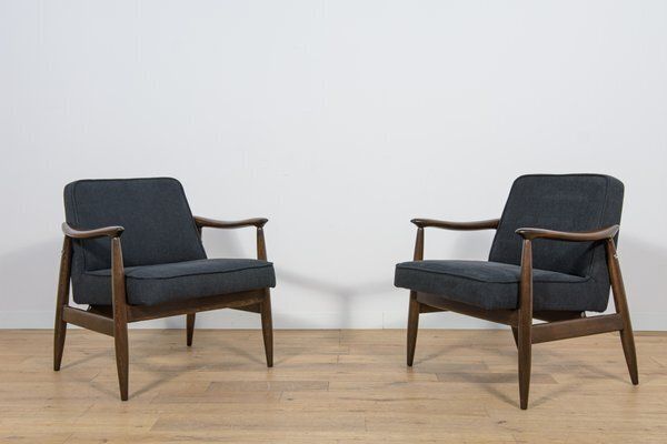 photo vinterior Mid Century Modern Gfm 87 Armchairs By Juliusz Kedziorek For Gościcińskie Furniture, Poland, 1960s, Set Of 2