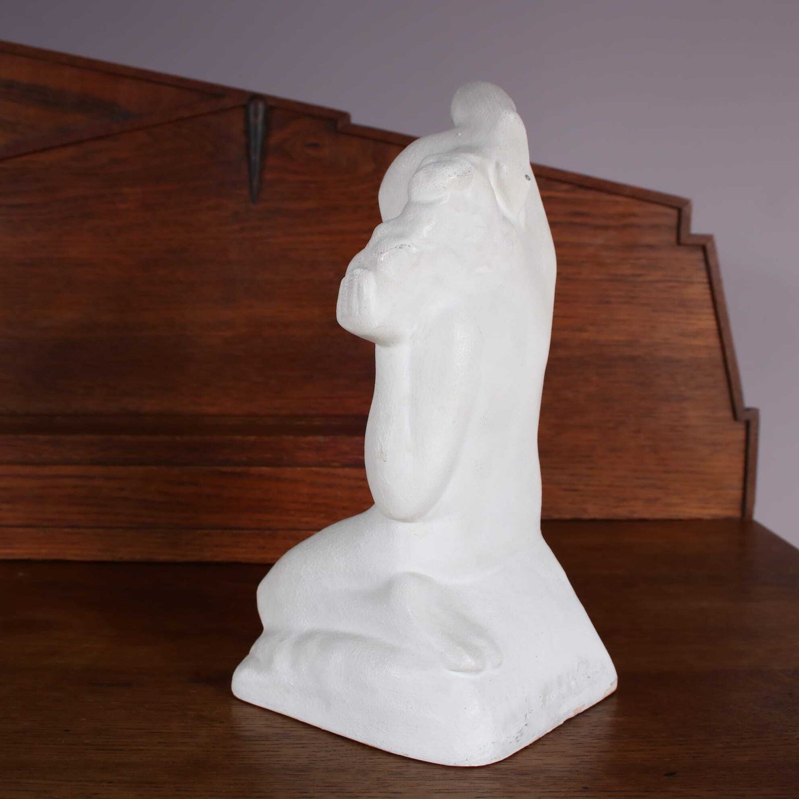 Art “Mother With Child” Sculpture By Frans Werner For Goedewaagen, The Netherlands 1924 photo