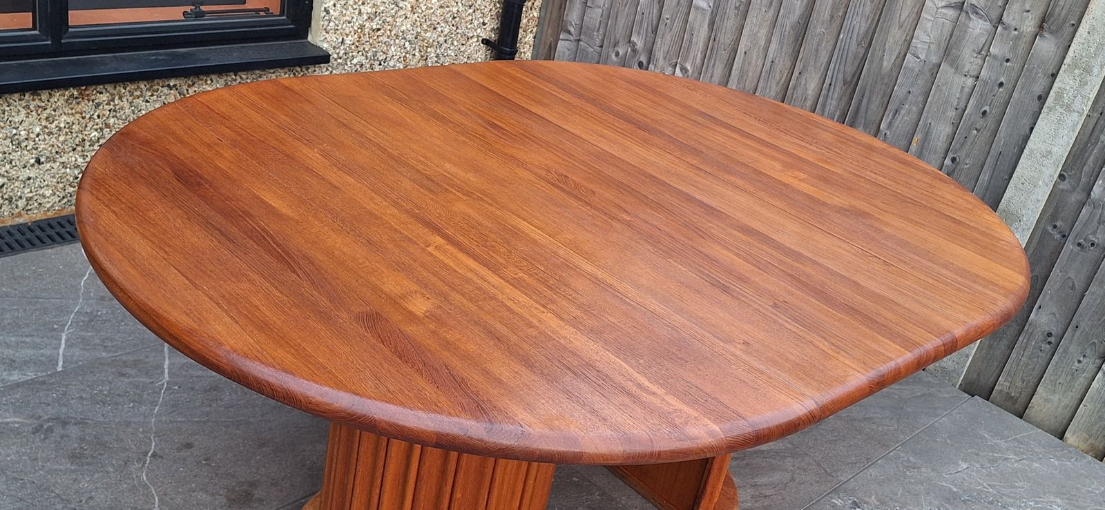 Solid Teak Wood Table And Chairs, Danish By Niels Koefoed photo buy