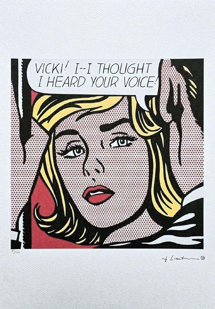After Roy Lichtenstein, "I Thought I Heard Your Voice", 1990s, Silk Screen