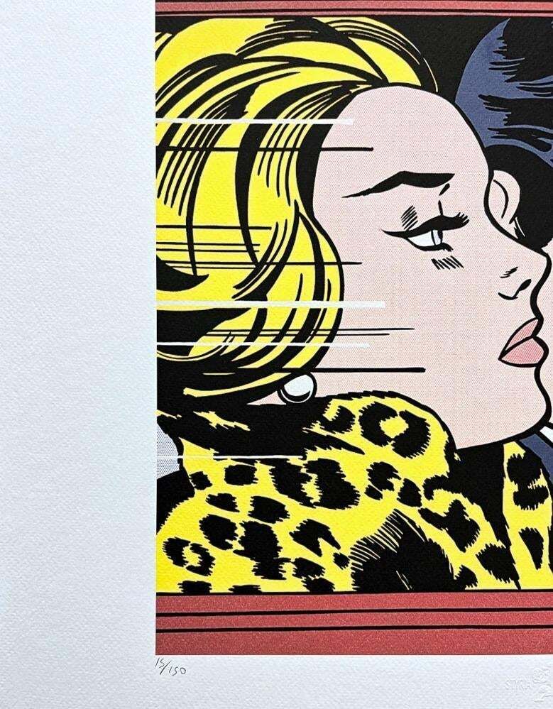 After Roy Lichtenstein, " In The Car", 1990s, Silk Screen photo Art