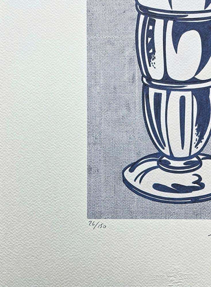 After Roy Lichtenstein, "Ice Cream Soda", 1990s, Silk Screen photo furniture