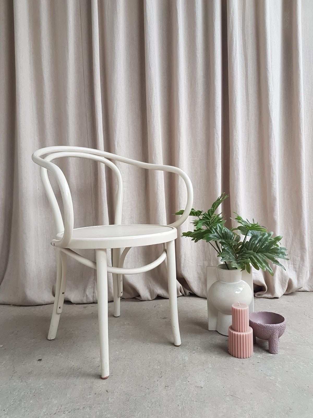 Vtg Late Mid Century Vdn Fakta Bentwood Armchair Desk Chair Bauhaus Retro R922 photo for sale