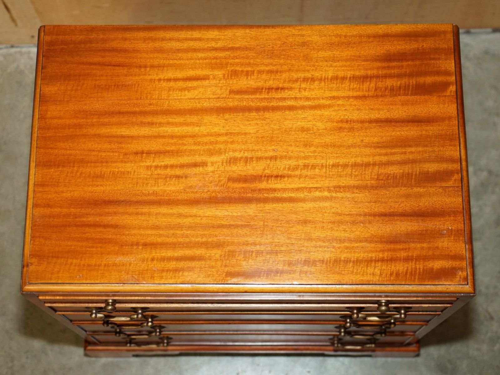 Pair Of Walnut Brown Leather Military Campaign Nightstand Drawers Or Side Tables photo 2850.0