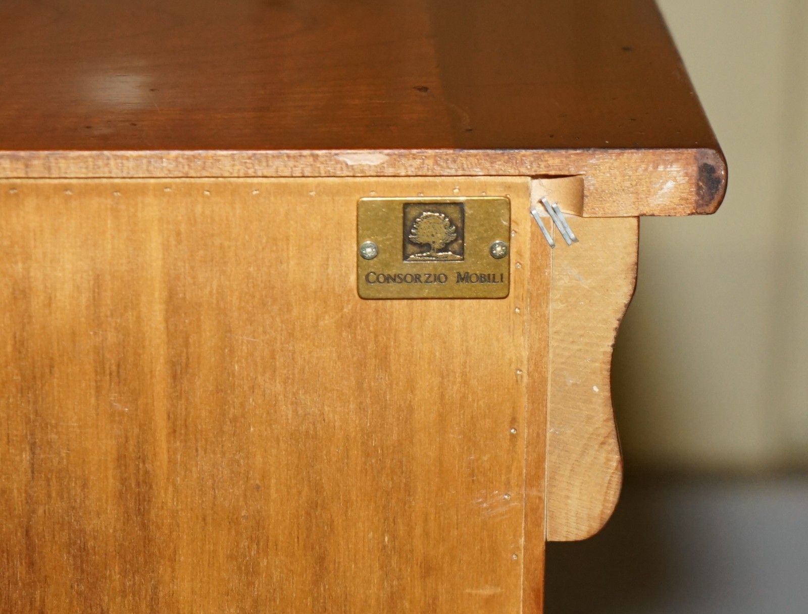 photo vinterior Extra Large Consorzio Mobili Tallboy Drawers In Cherry Wood, Huge Storage
