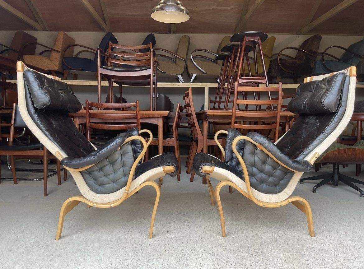 photo furniture Pernilla Lounge Chairs /Armchairs By Bruno Mathsson, Sweden 1970