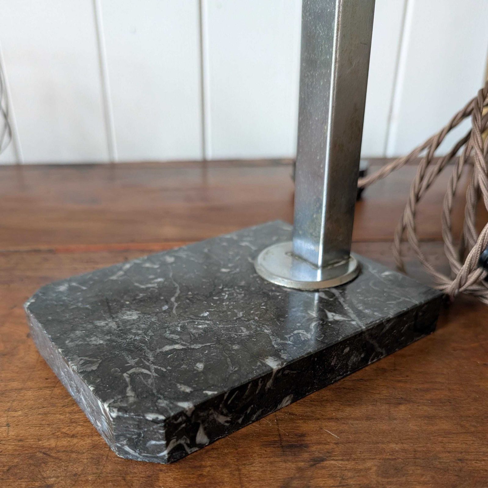 French Antique Desk Lamp, 1800s photo vinterior