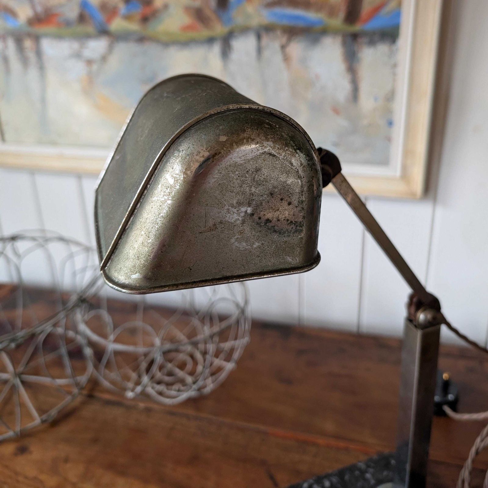 photo furniture French Antique Desk Lamp, 1800s
