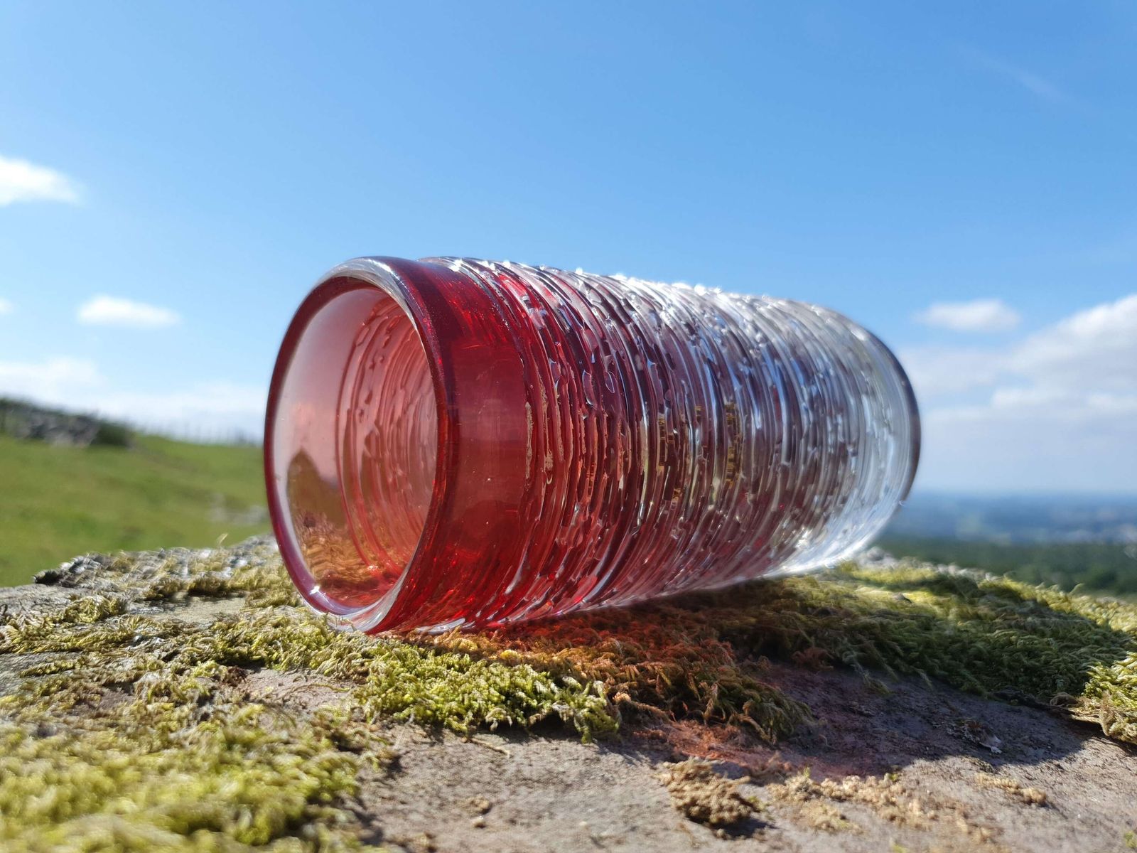 Bengt Edenfalk For Skruf, Sweden. A Cylinder Form Vase From The "Spun" Series. 1960s. photo Home Decor