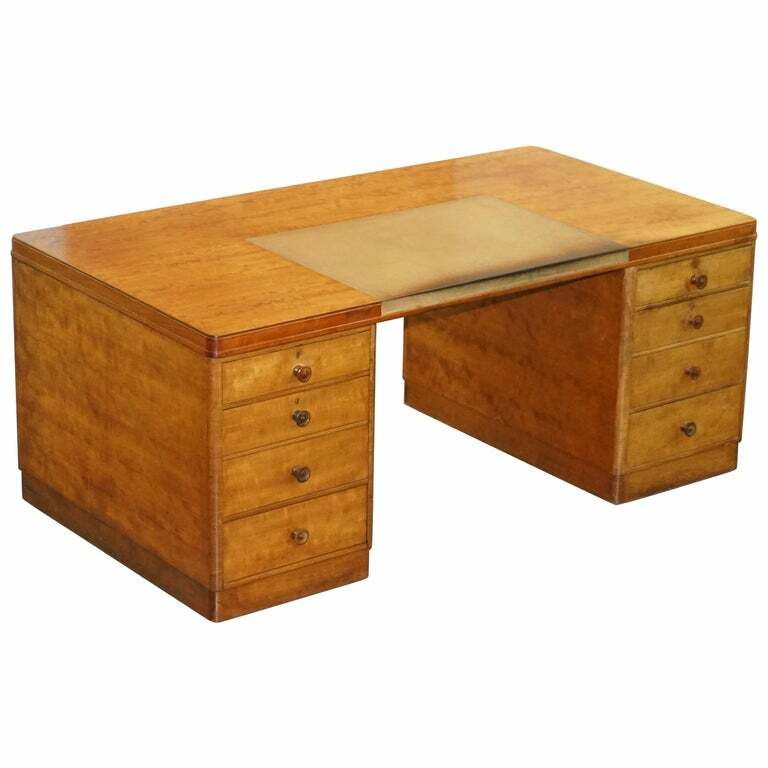 Very Rare Stamped Waring & Gillow 1960 U.K.A.E.A Uk Atomic Energy Authority Desk