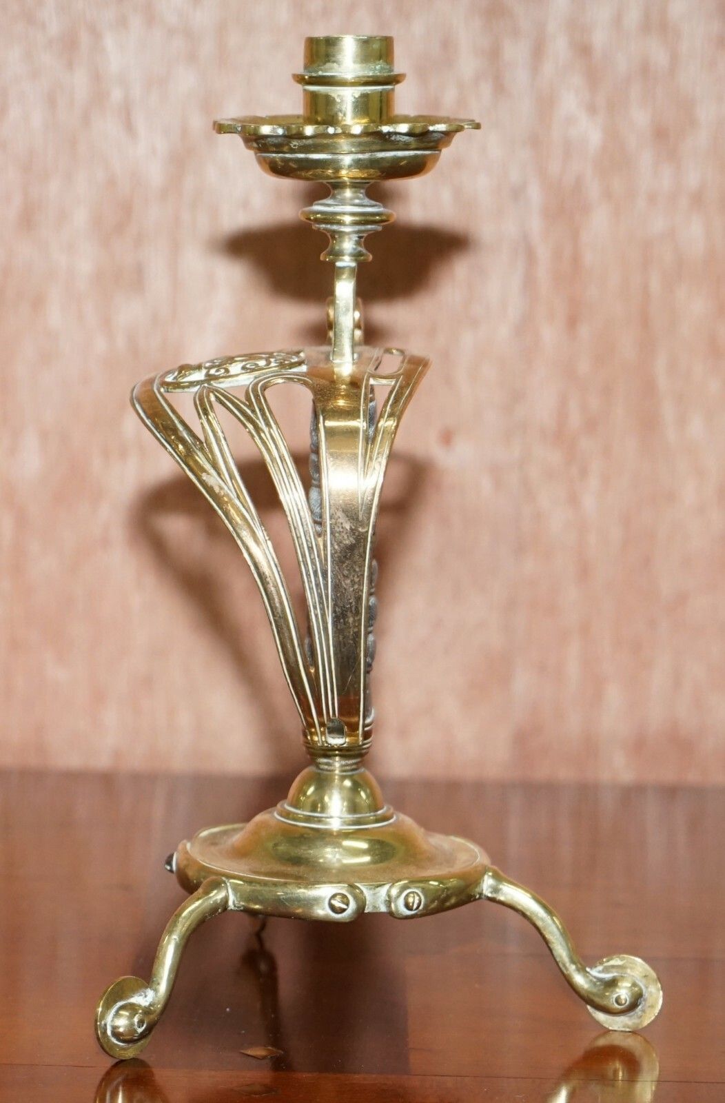 Pair Of Benham & Froud Vr Stamped British Army 1905 Sword Handle Candlesticks photo vinterior