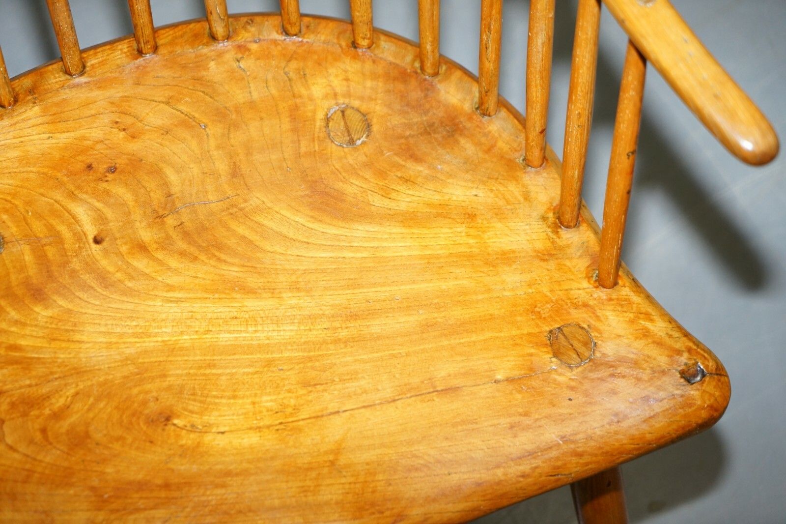 Stunning 18th Century Yew Wood Windsor Armchair Primate Design Stick Back photo 3750.0