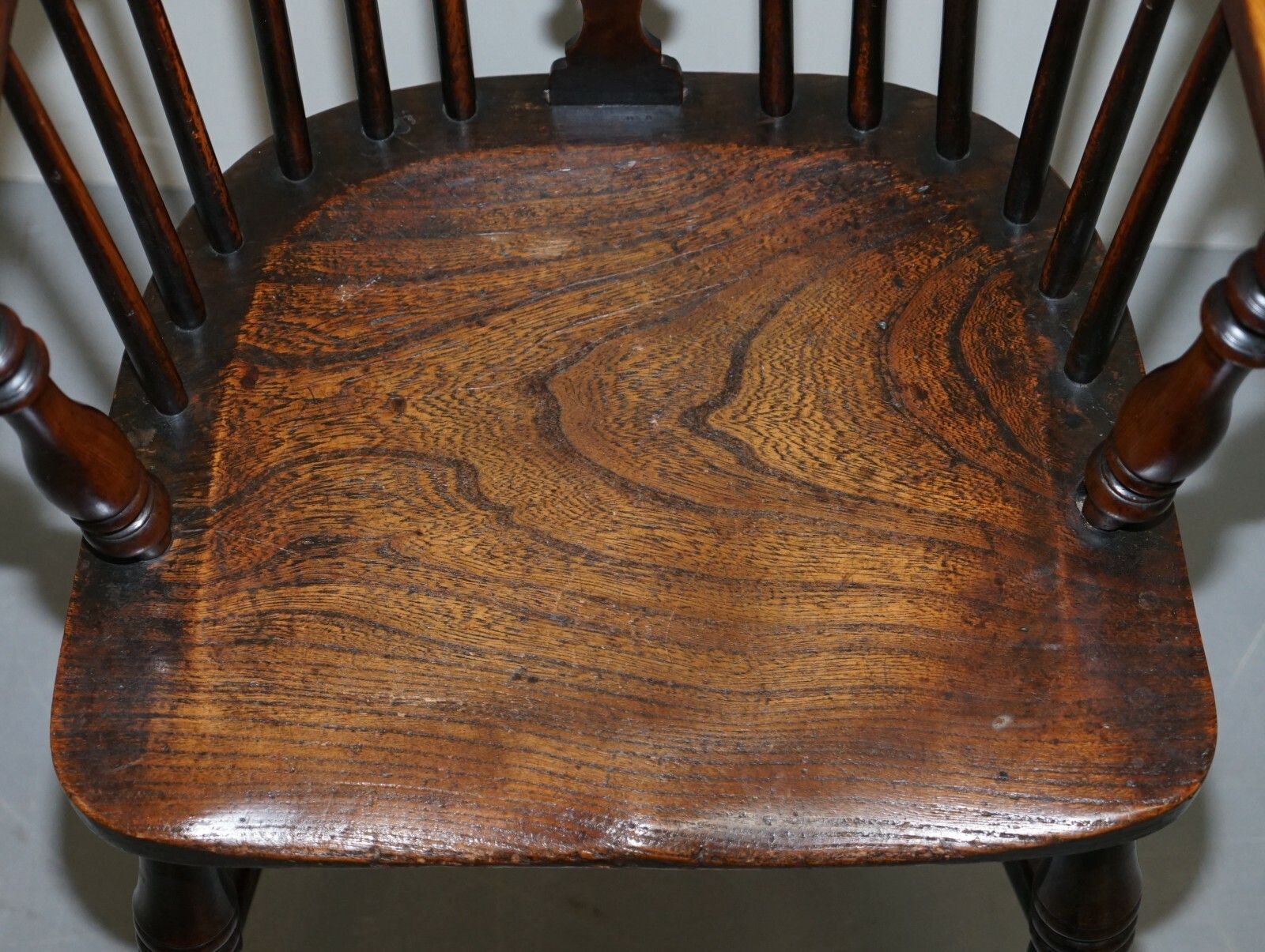 Pair Of Burr Yew Wood & Elm Windsor Armchairs Circa 1860 English Country House photo 3750.0
