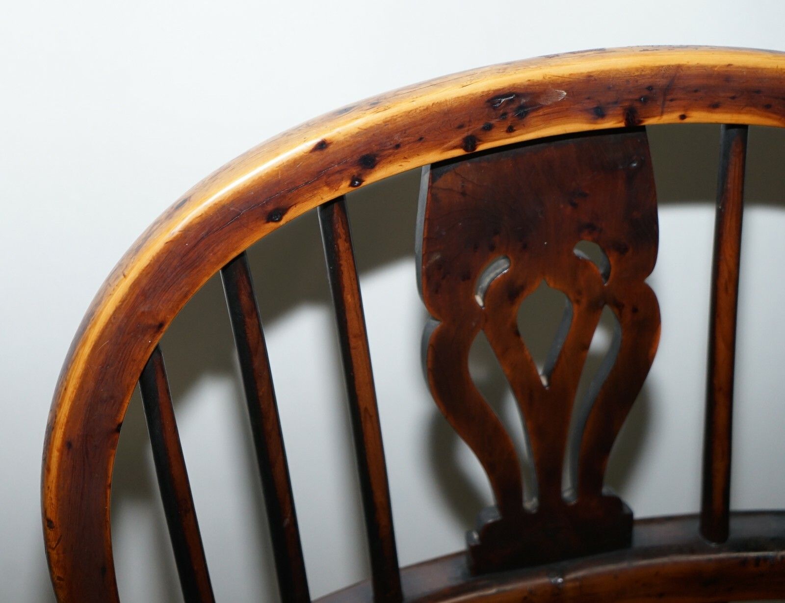 Pair Of Burr Yew Wood & Elm Windsor Armchairs Circa 1860 English Country House photo buy
