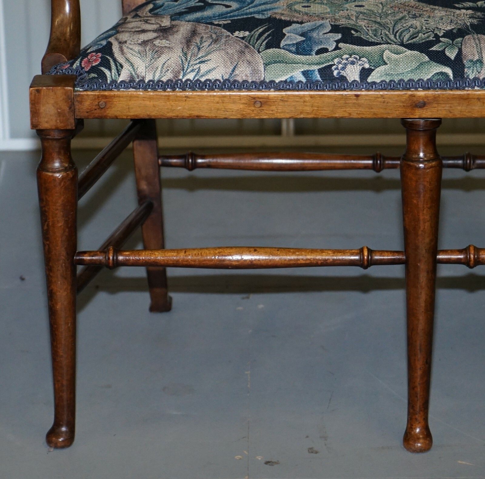 Furniture Restored Suite Of William Morris Richard Norman Shaw Tabard Bench & Armchairs photo